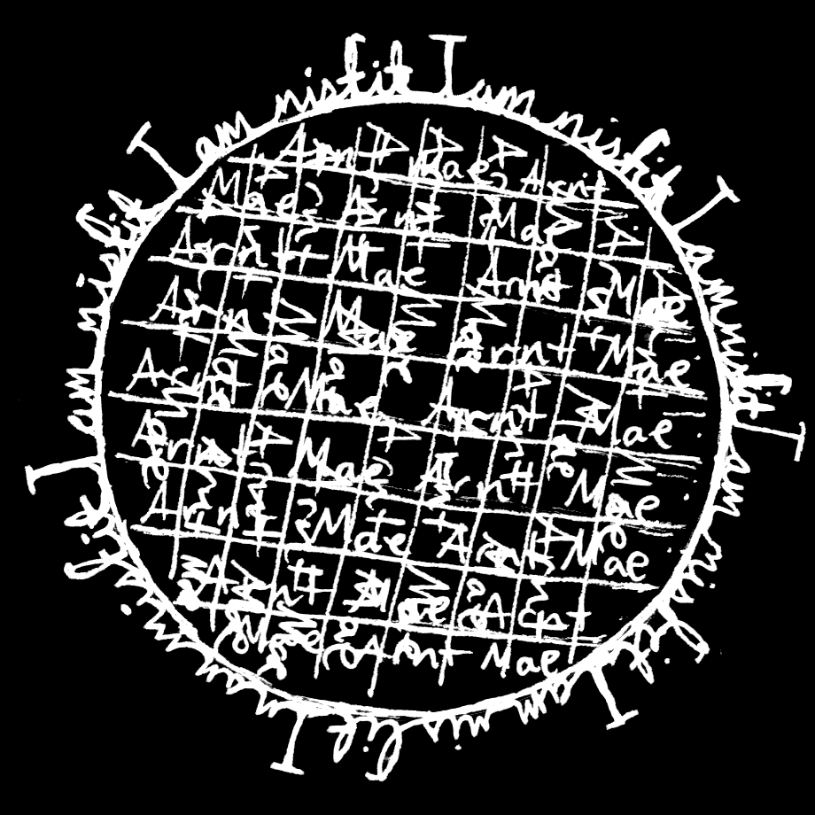 Magic circle image on rotation exclaiming: I am Misfit